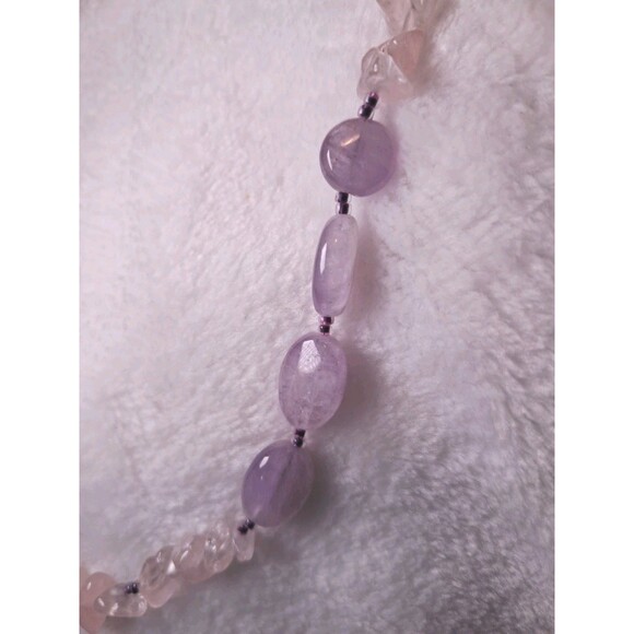 NWT Peyote Bird Free Spirit Gemstones Pearls Chips Bead Mix Long Necklace 34" - Picture 7 of 12